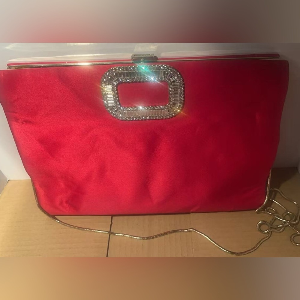 R… V…Black Leather Handbag (not authentic )